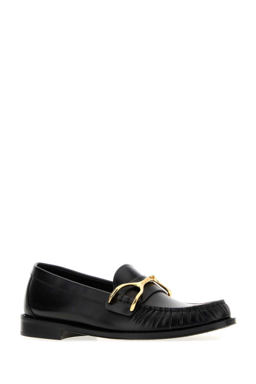 Black leather Wishbone loafers Black ALEXANDER MCQUEEN (867922WHADV)