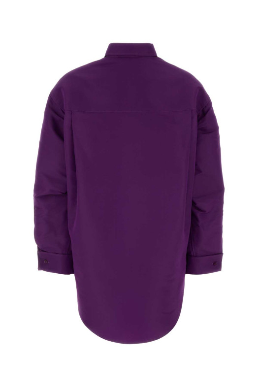 Фиолетовая шелковая рубашка BALENCIAGA (872318TUP19)