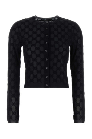 Black viscose blend cardigan Black GUCCI (875547XKFMR)