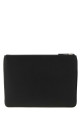 Black leather VLogo Signature clutch Black VALENTINO GARAVANI (9Y2P0AP5UAG)