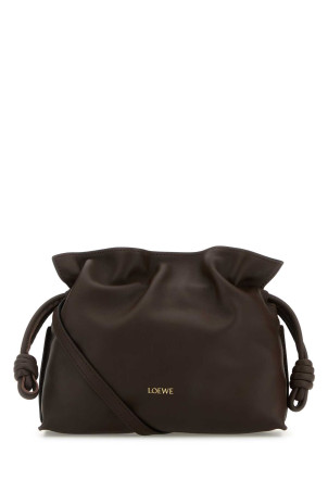 Chocolate nappa leather mini Flamenco clutch Bordeaux LOEWE (A411FC2XA6)
