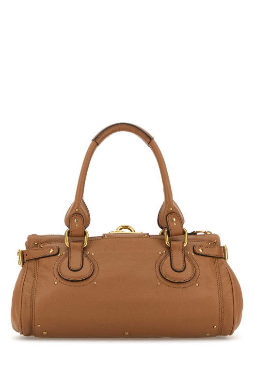 Camel leather Paddington shoulder bag CHLOE (CH25WS802P75)