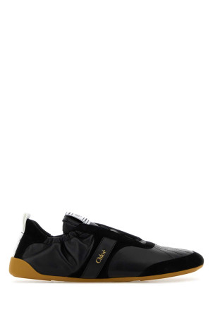 Black leather ChloÃ¨ Kick sneakers CHLOE (CH26S15RVQ)