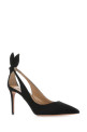 Black suede Bow Tie 85 pumps Black AQUAZZURA (DENMIDP0SUE)