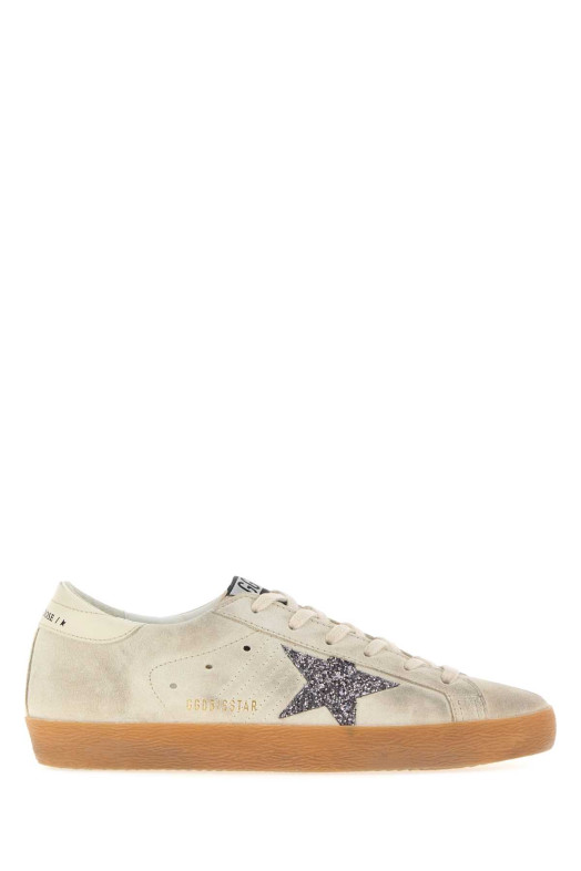 Кроссовки Super Star из замши цвета «мел» от GOLDEN GOOSE DELUXE BRAND (GWF00101F007202)