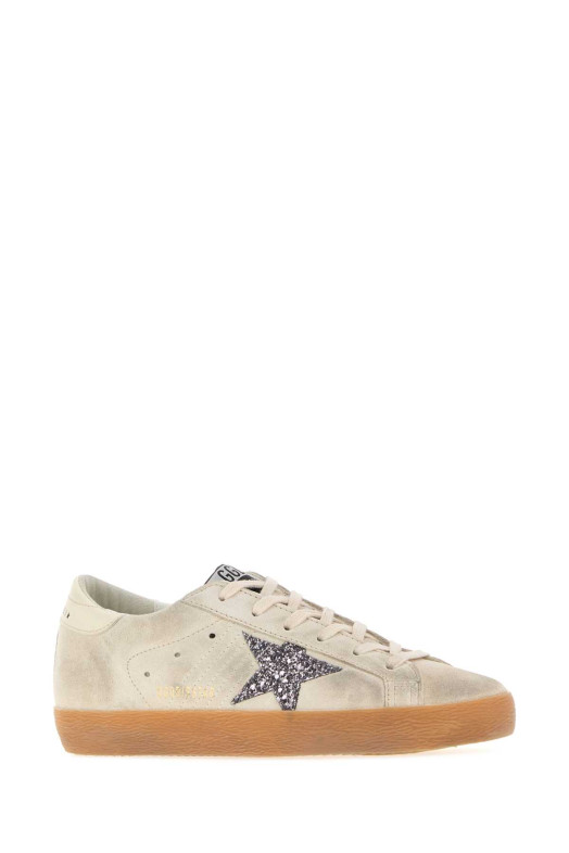 Кроссовки Super Star из замши цвета «мел» от GOLDEN GOOSE DELUXE BRAND (GWF00101F007202)