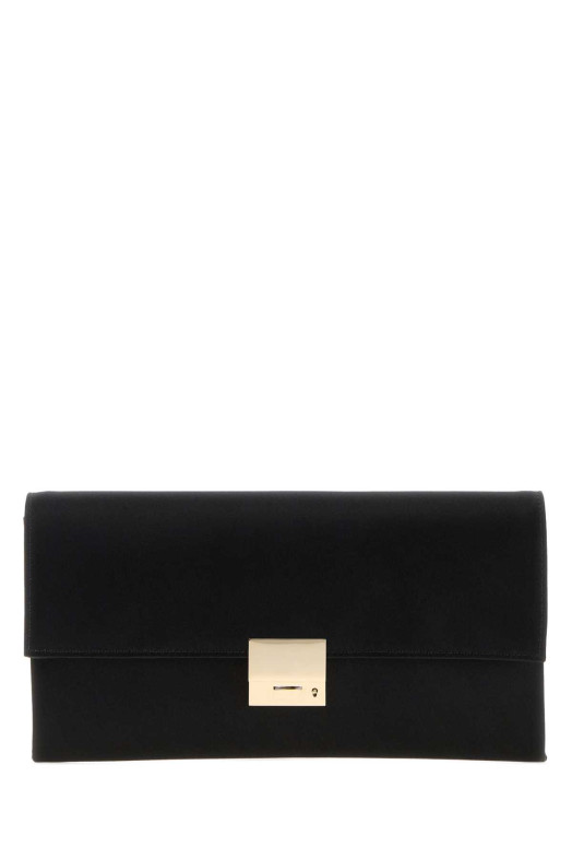 Black satin clutch TOM FORD (L1947TSA001P)