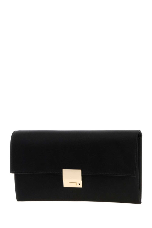Black satin clutch TOM FORD (L1947TSA001P)
