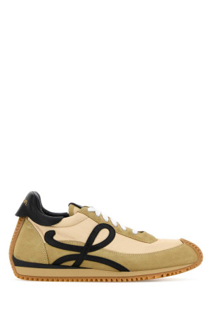 Two-tone fabric and suede Flow Runner 2.0 sneakers LOEWE (LFR2282X05)