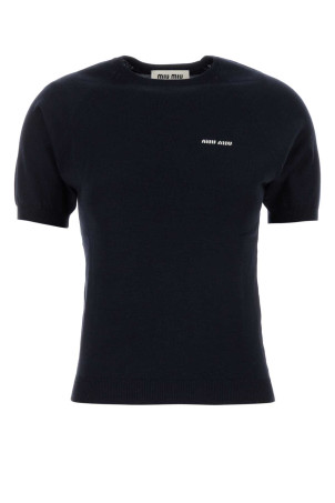 Midnight blue wool sweater Blue MIU MIU (MMLA63SOOO16WJ)