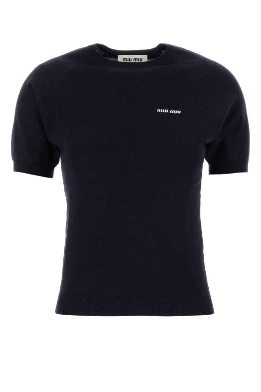Midnight blue wool sweater Blue MIU MIU (MMLA63SOOO16WJ)