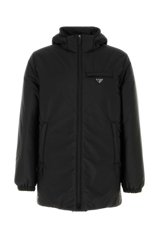 Black nylon down jacket Black PRADA (SGC710SWMO1WQ9)