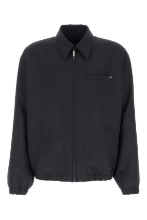Midnight blue wool blend bomber jacket Blue PRADA (SGD190SOOO17LK)