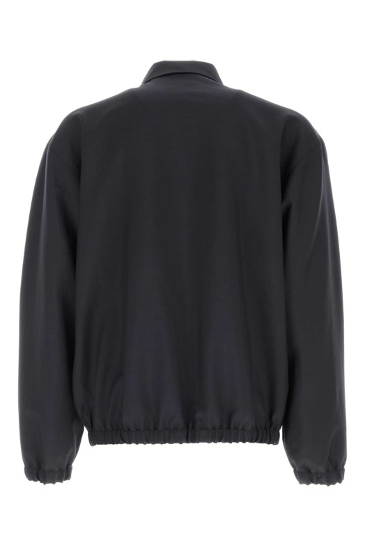 Midnight blue wool blend bomber jacket Blue PRADA (SGD190SOOO17LK)