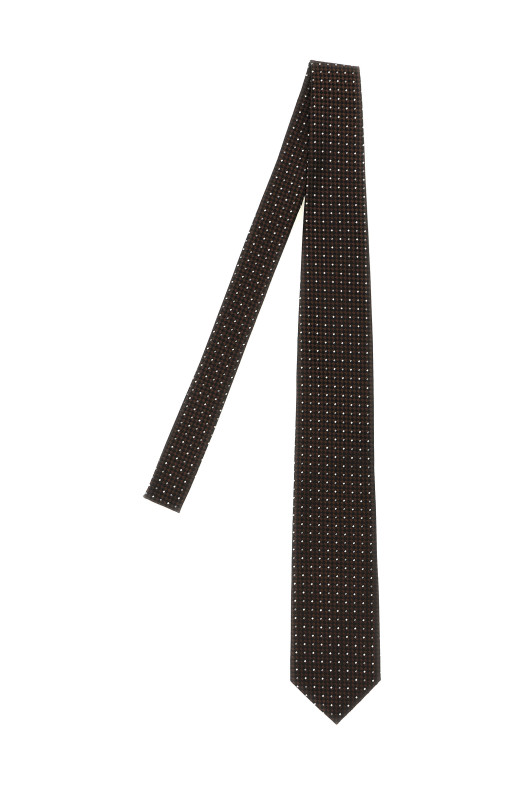 Шовковий краватку коричневого кольору TOM FORD STE001S0342EAN