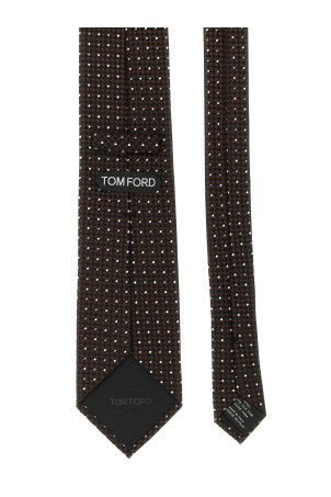 Silk tie Brown