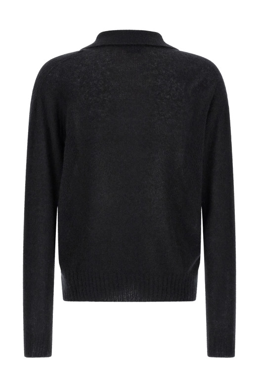 Поло из кашемира и шелка, черного цвета TOM FORD KPL058YMK126NAA