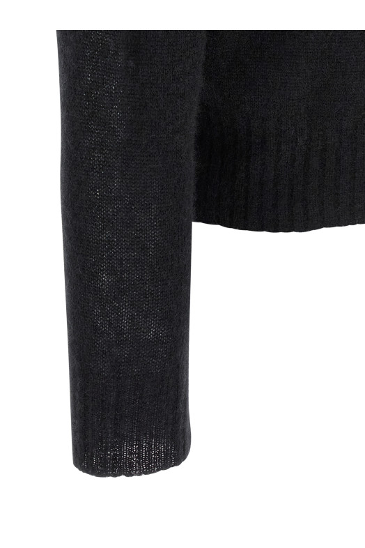 Поло из кашемира и шелка, черного цвета TOM FORD KPL058YMK126NAA