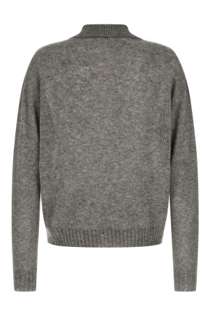 Cashmere and silk polo shirt Gray