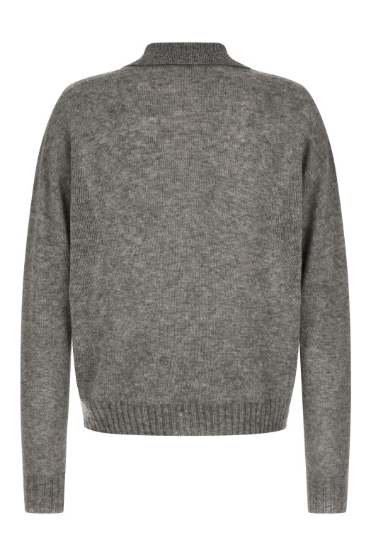 Поло из кашемира и шелка, серого цвета TOM FORD KPL058YMK126TAV