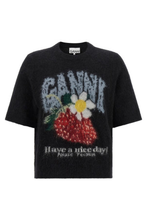 'Strawberry' sweater Black