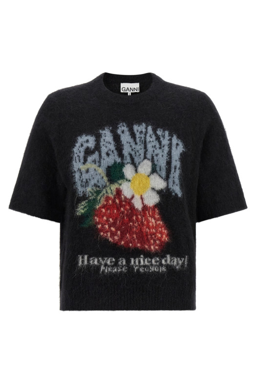 'Strawberry' sweater Black