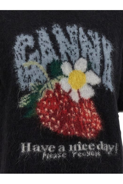 'Strawberry' sweater Black