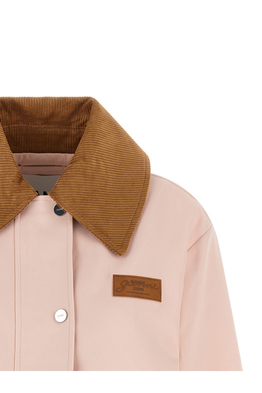 Twill jacket Pink