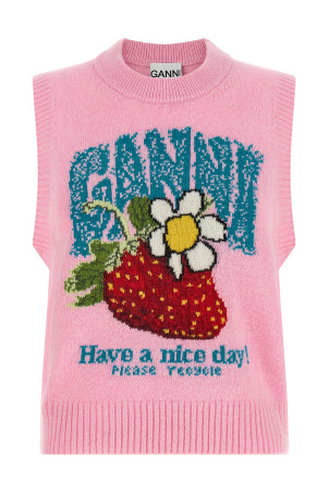 'Strawberry' vest Pink