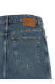 Denim and lace skirt Blue