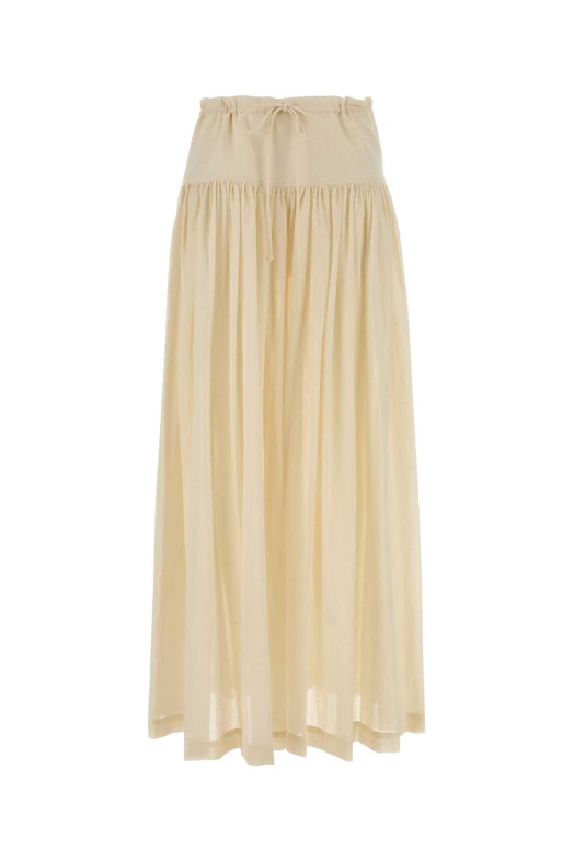 Cream cotton Berenice wide-leg pant THE ROW (10741W4385)