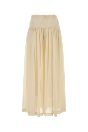 Cream cotton Berenice wide-leg pant THE ROW (10741W4385)