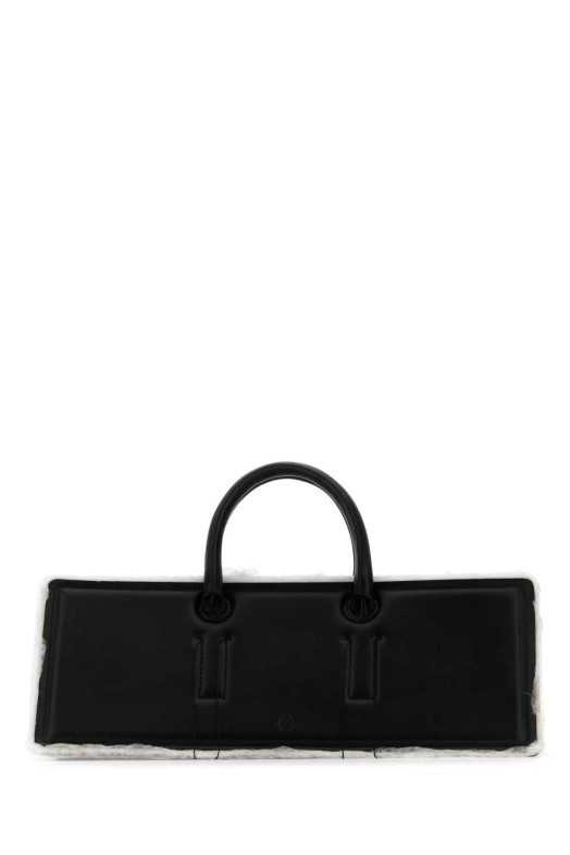 Black leather Otto handbag Black DENTRO (24SDNBO001)