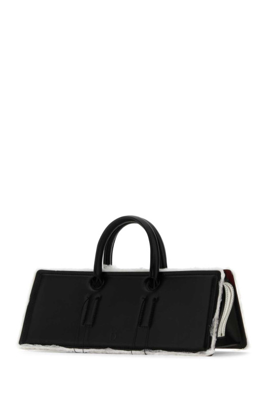 Black leather Otto handbag Black DENTRO (24SDNBO001)