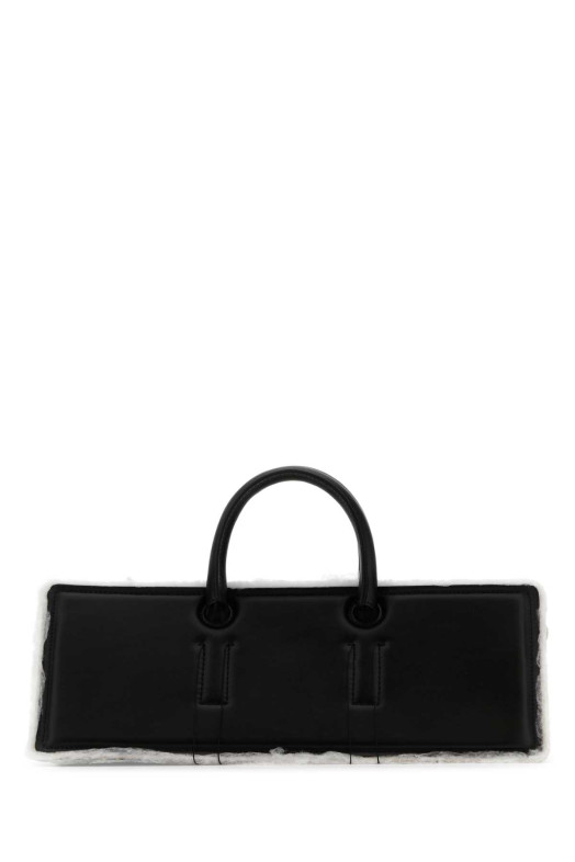 Black leather Otto handbag Black DENTRO (24SDNBO001)