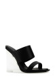 Черные кожаные туфли-муле Shard от ALEXANDER MCQUEEN (746240WIDQ0)