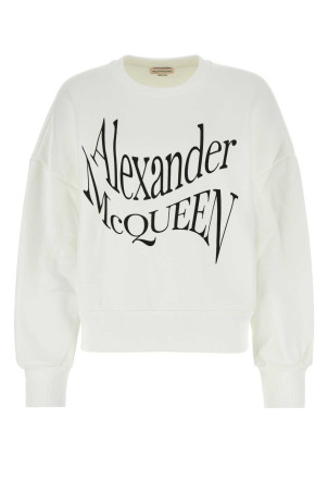 White cotton sweatshirt ALEXANDER MCQUEEN (781418QZALW)
