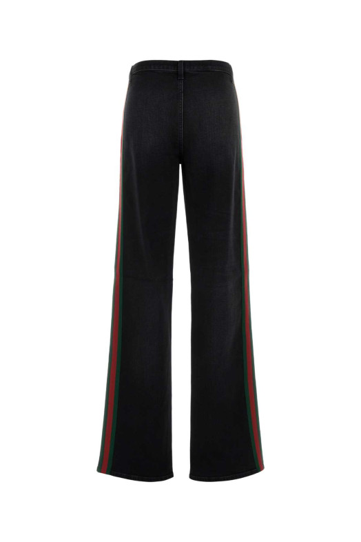 Черные джинсы из эластичного денима GUCCI (875834XDDIL)