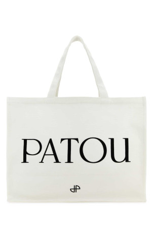 Біла бавовняна сумка для покупок PATOU (AC0240076)