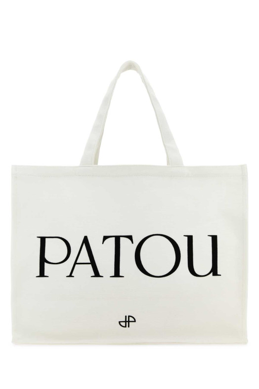 Белая хлопковая сумка для покупок PATOU (AC0240076)