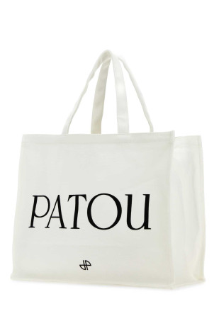 Біла бавовняна сумка для покупок PATOU (AC0240076)