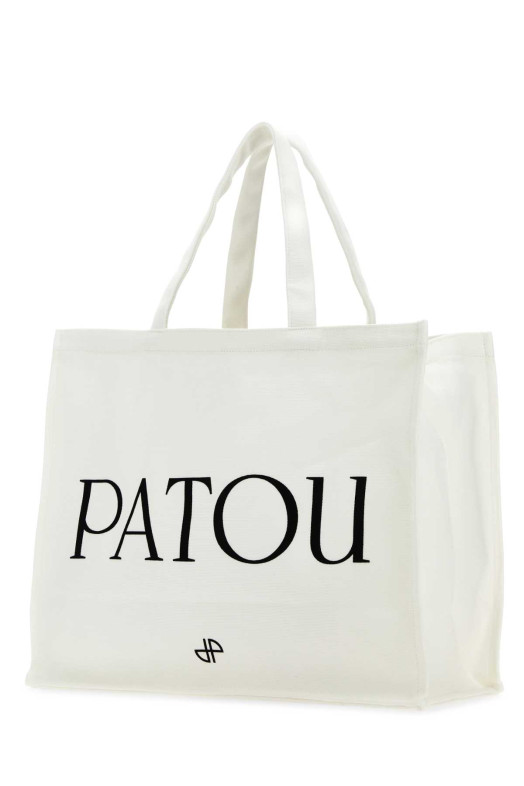 Белая хлопковая сумка для покупок PATOU (AC0240076)