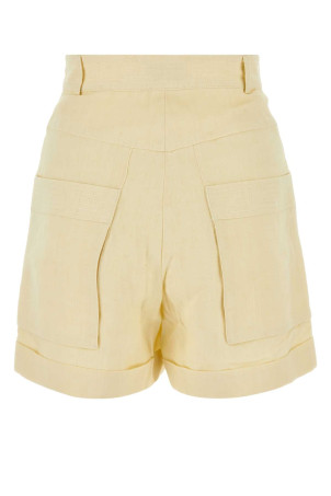 Ivory linen Ashraf shorts LE KASHA (ASHRAF)