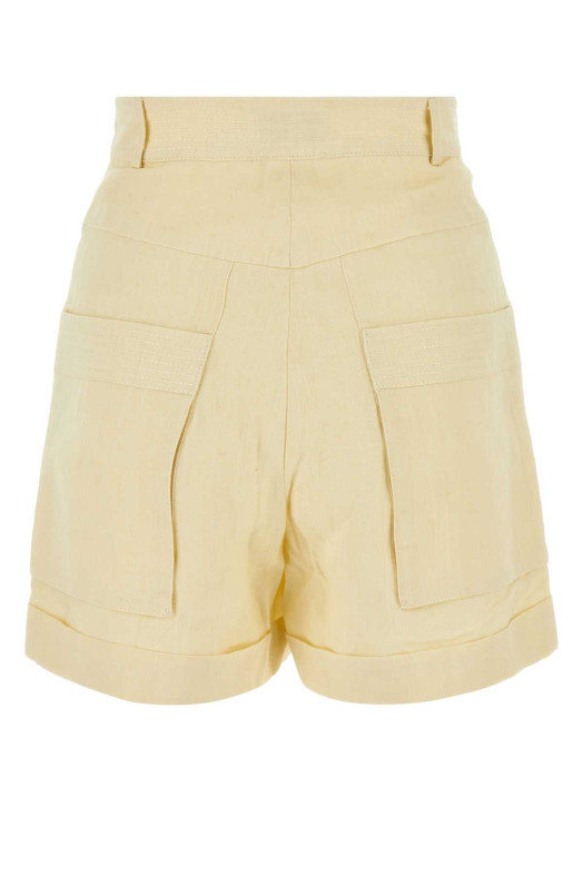 Ivory linen Ashraf shorts LE KASHA (ASHRAF)