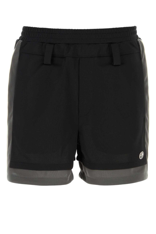 Black polyester bermuda shorts Black AMBUSH (BMCL001S24JER001)