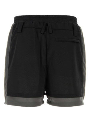 Black polyester bermuda shorts Black AMBUSH (BMCL001S24JER001)