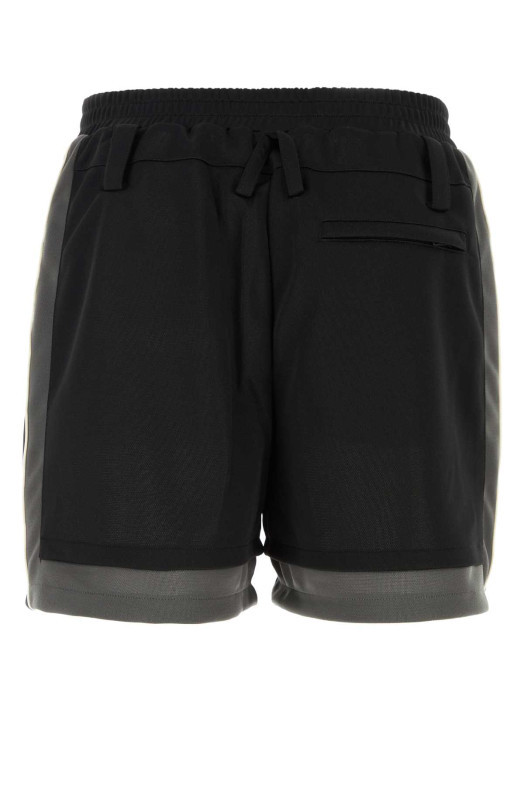 Black polyester bermuda shorts Black AMBUSH (BMCL001S24JER001)