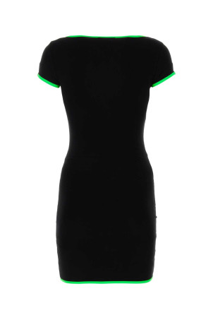Black stretch viscose mini dress AMBUSH (BWDB043S23JER001)