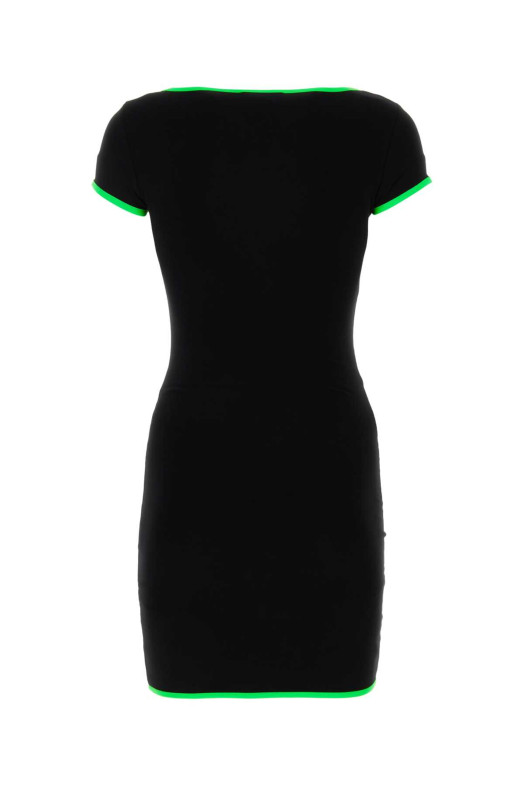 Black stretch viscose mini dress AMBUSH (BWDB043S23JER001)