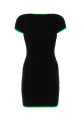 Black stretch viscose mini dress AMBUSH (BWDB043S23JER001)